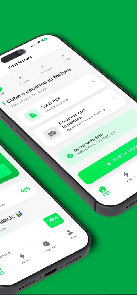 Subir o escanear factura PDF o foto
